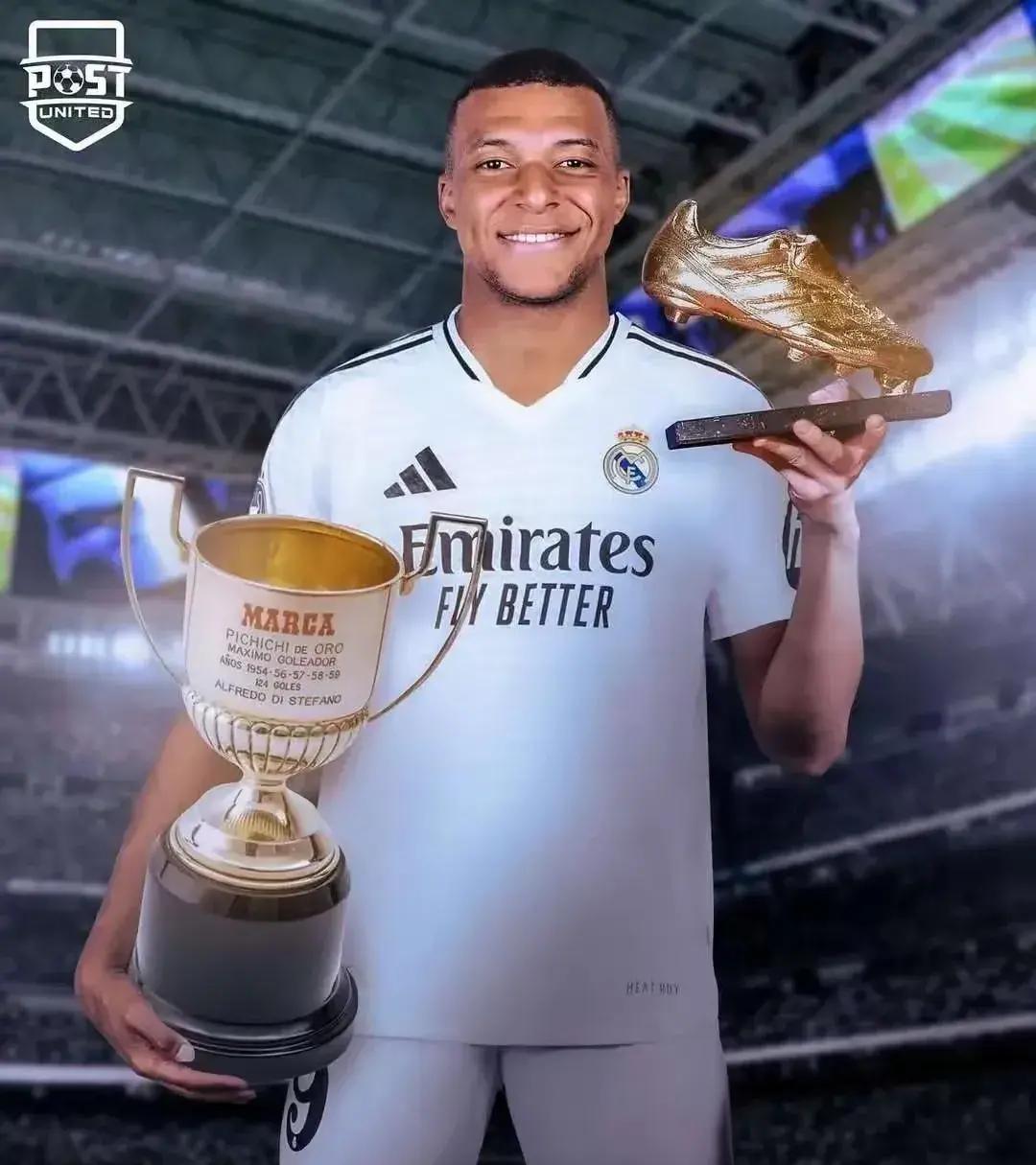 包含姆巴佩62分斩获欧洲金靴本赛季西甲34场打入31球的词条  第2张